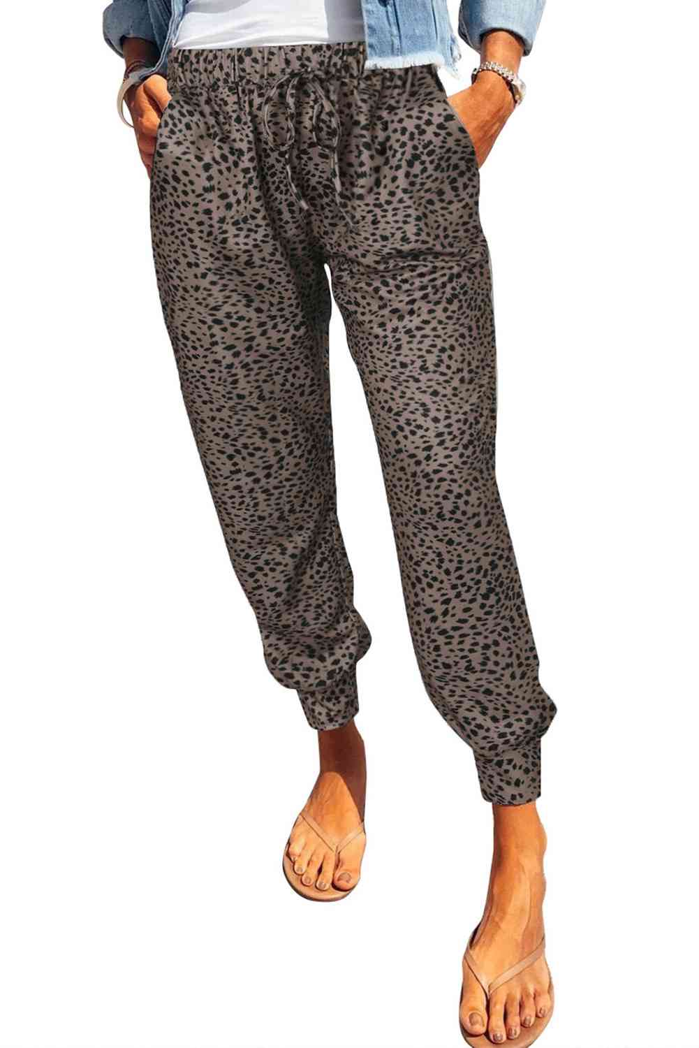 Maddox Leopard Joggers