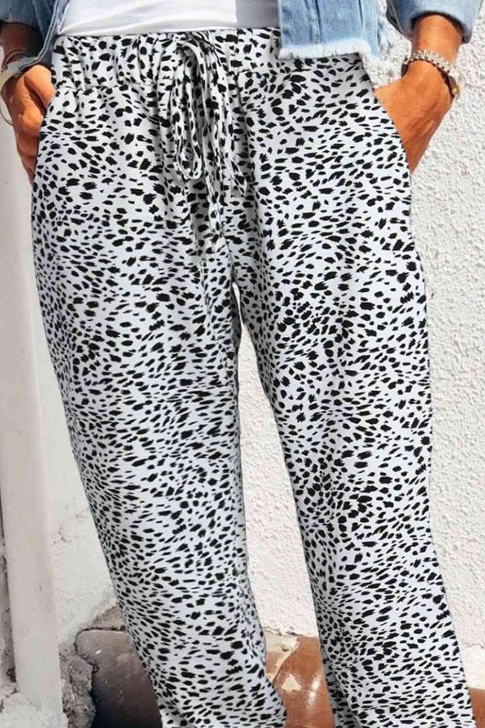 Maddox Leopard Joggers