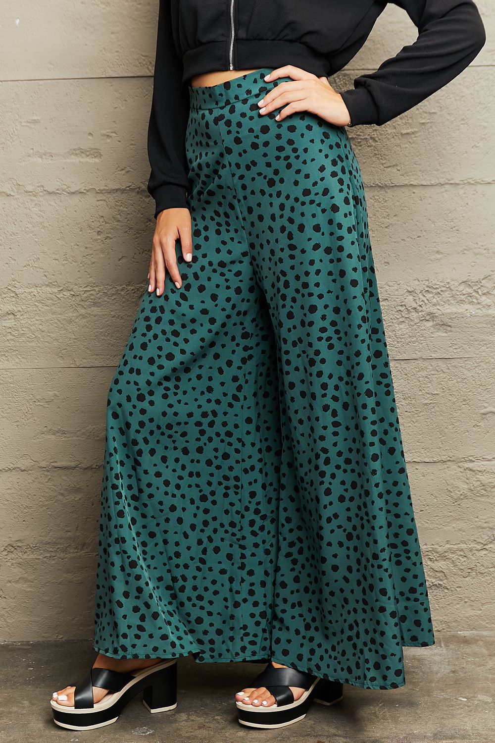 Simone Printed Wide Leg Pants