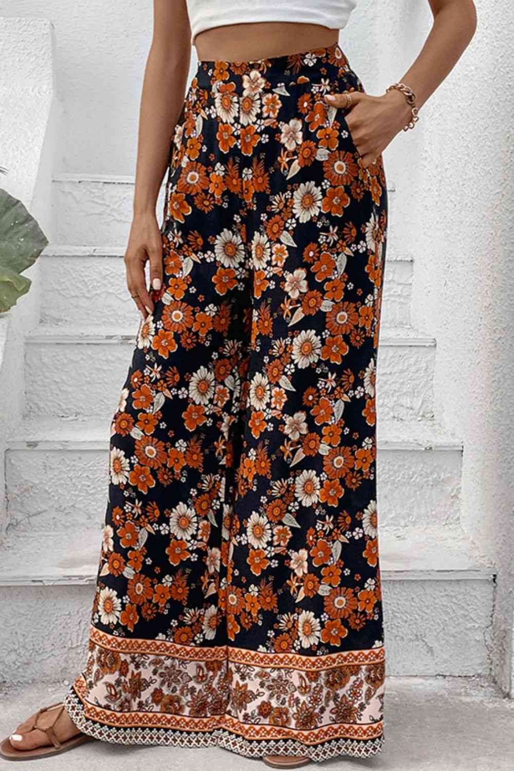 Tiffani Floral Wide Leg Pants