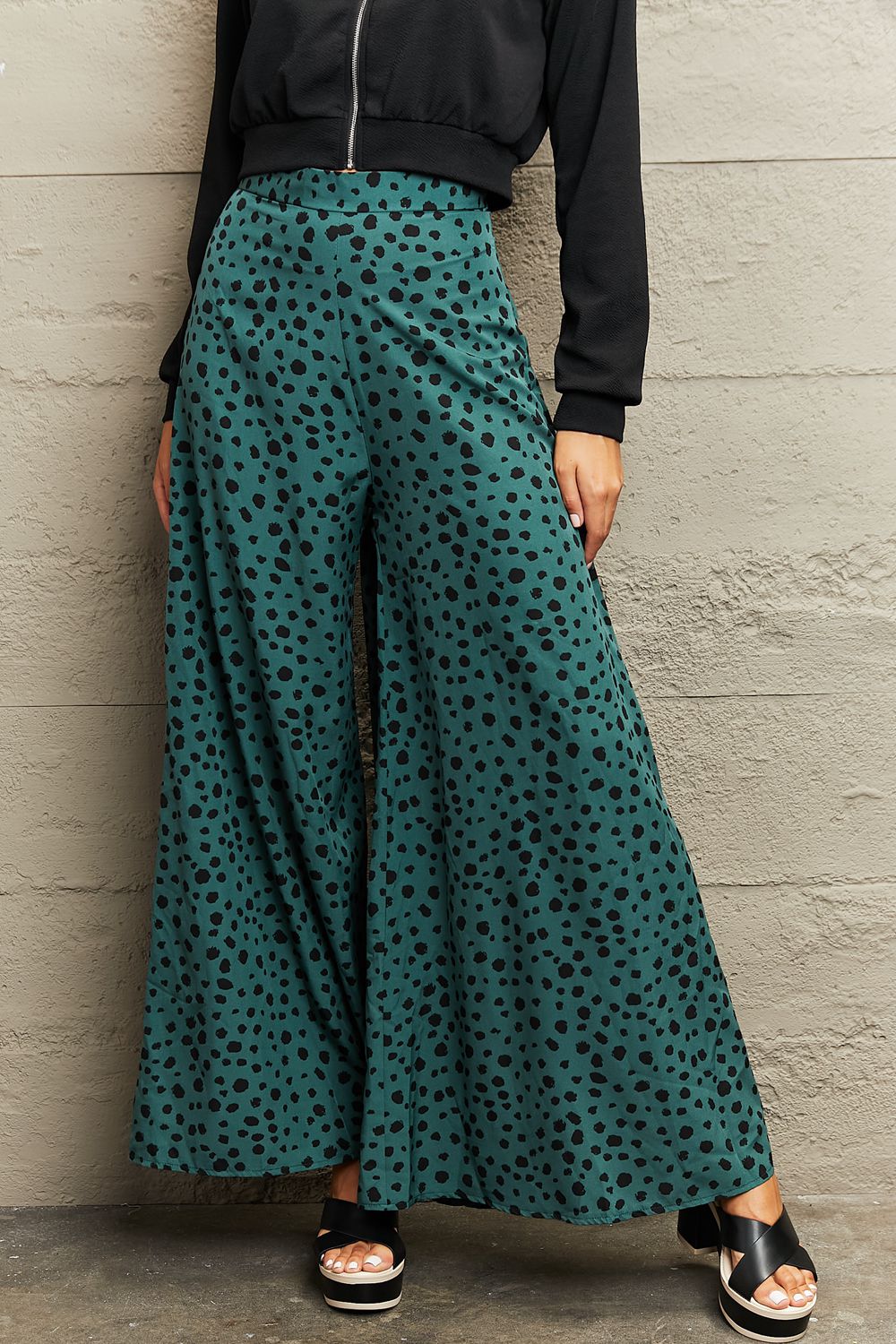 Simone Printed Wide Leg Pants