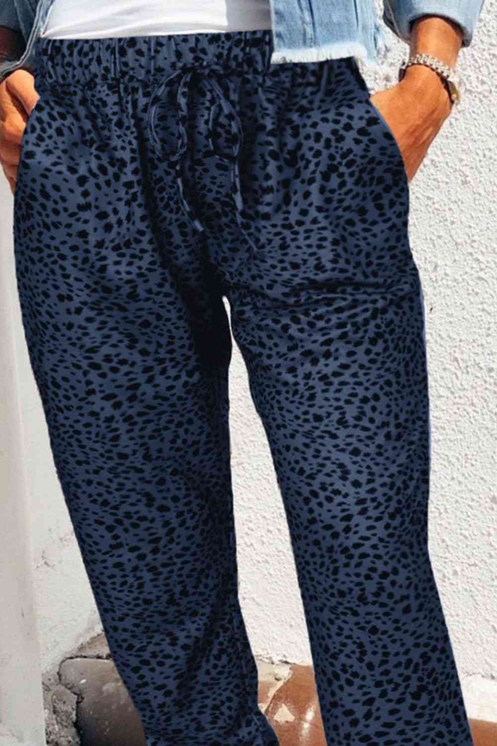 Maddox Leopard Joggers