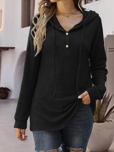 Meghan Waffle Knit Hoodie