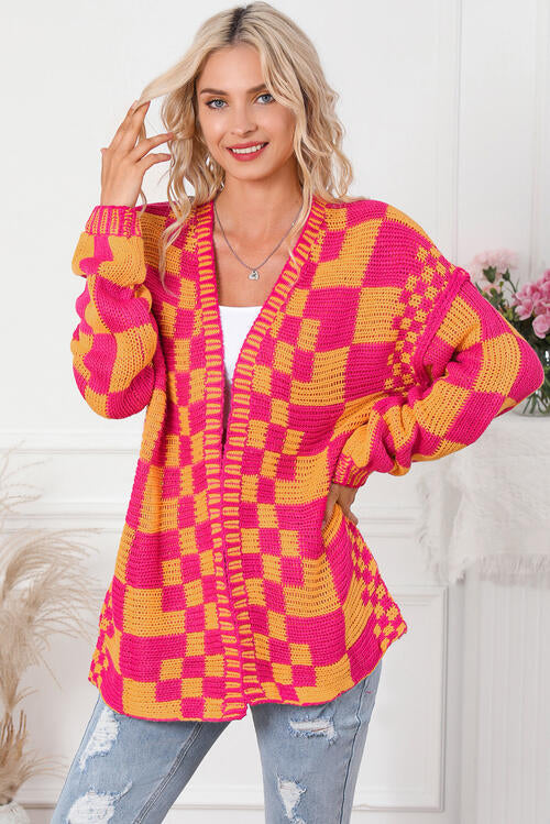 Poppy Checkered Cardigan