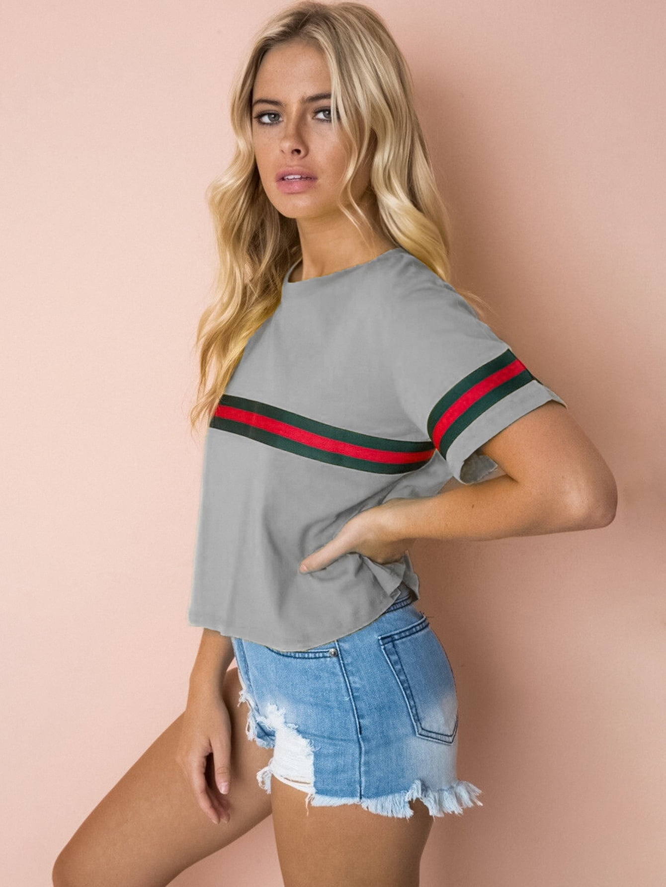 GG Round Neck Short Sleeve Tee