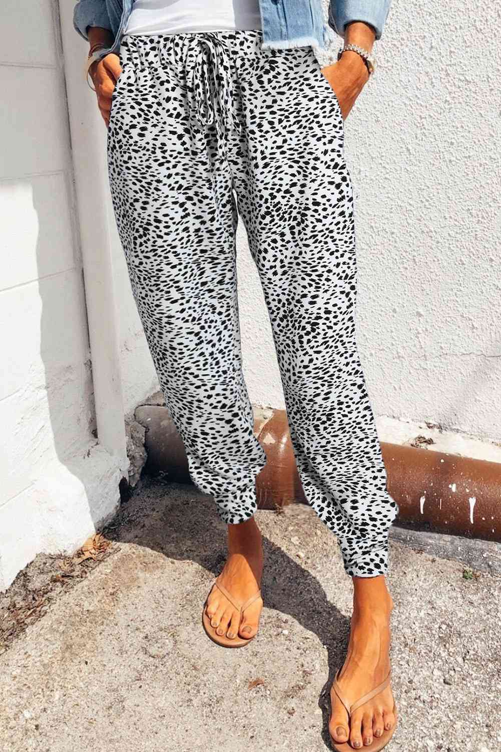 Maddox Leopard Joggers