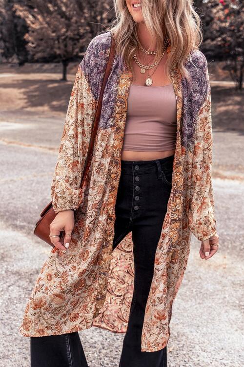 Brianna Floral Tassel Tied Cardigan