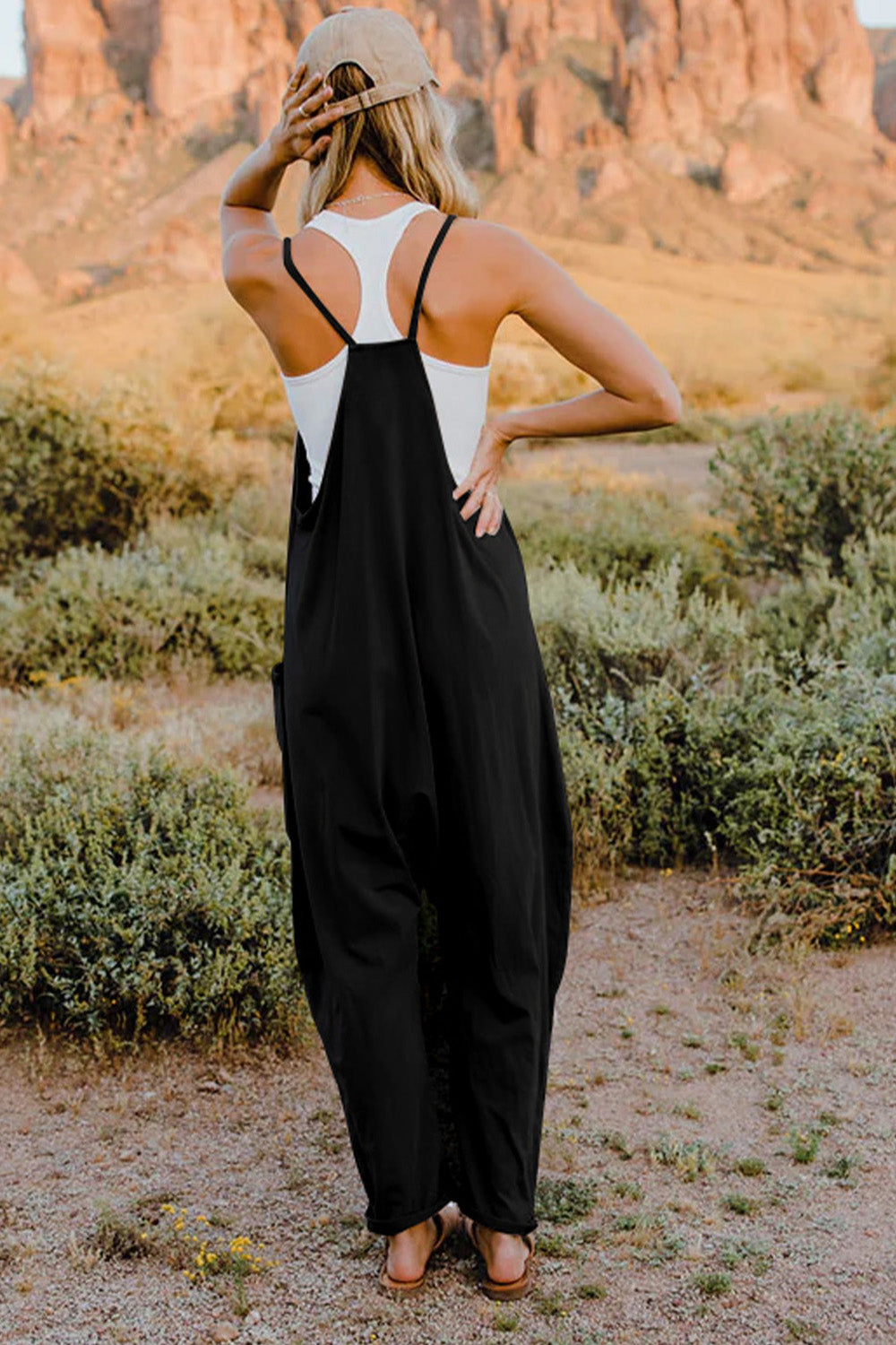 Kelsey V-Neck Sleeveless Jumpsuit