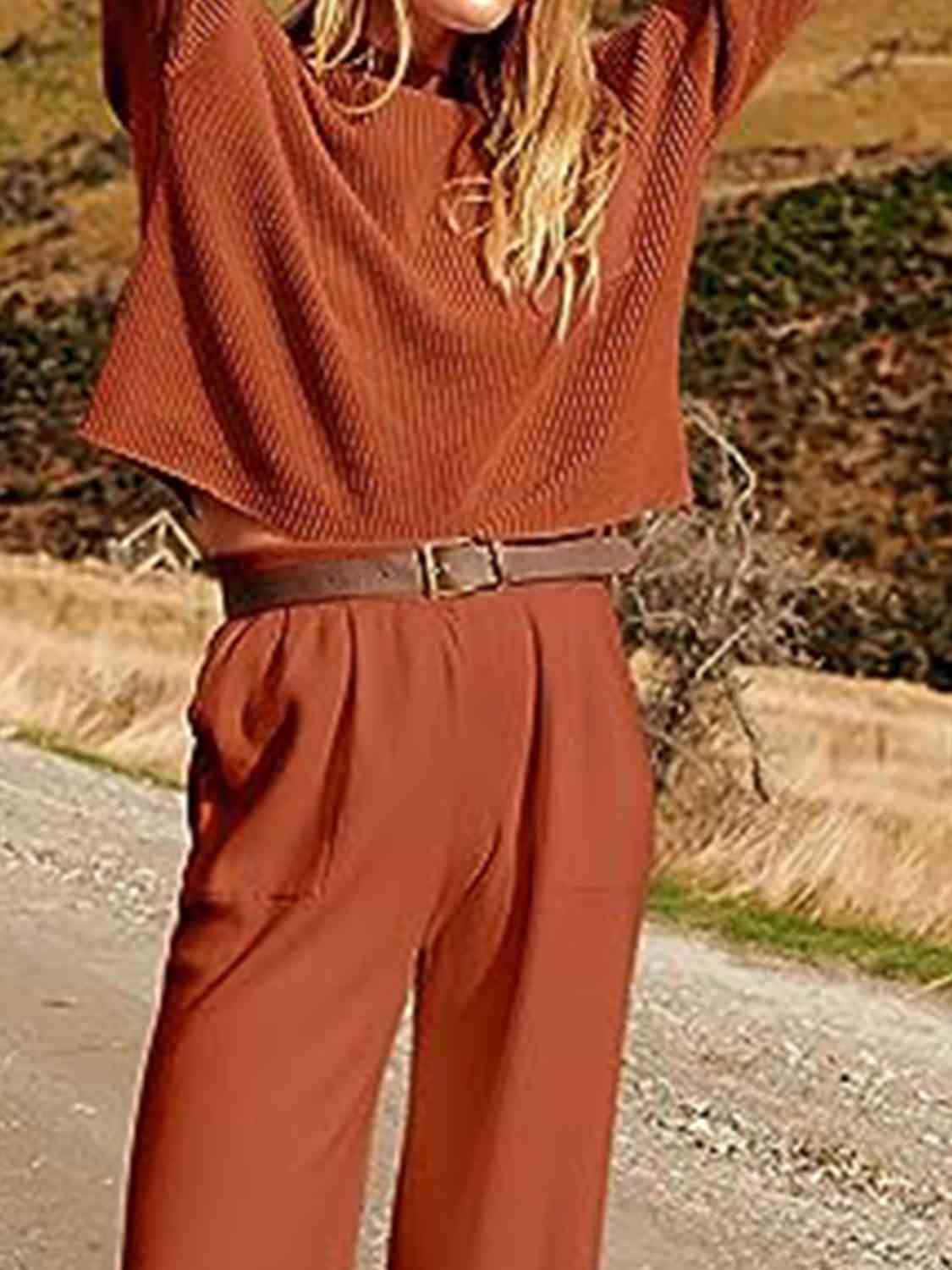 Drew Knit Top and Joggers Set