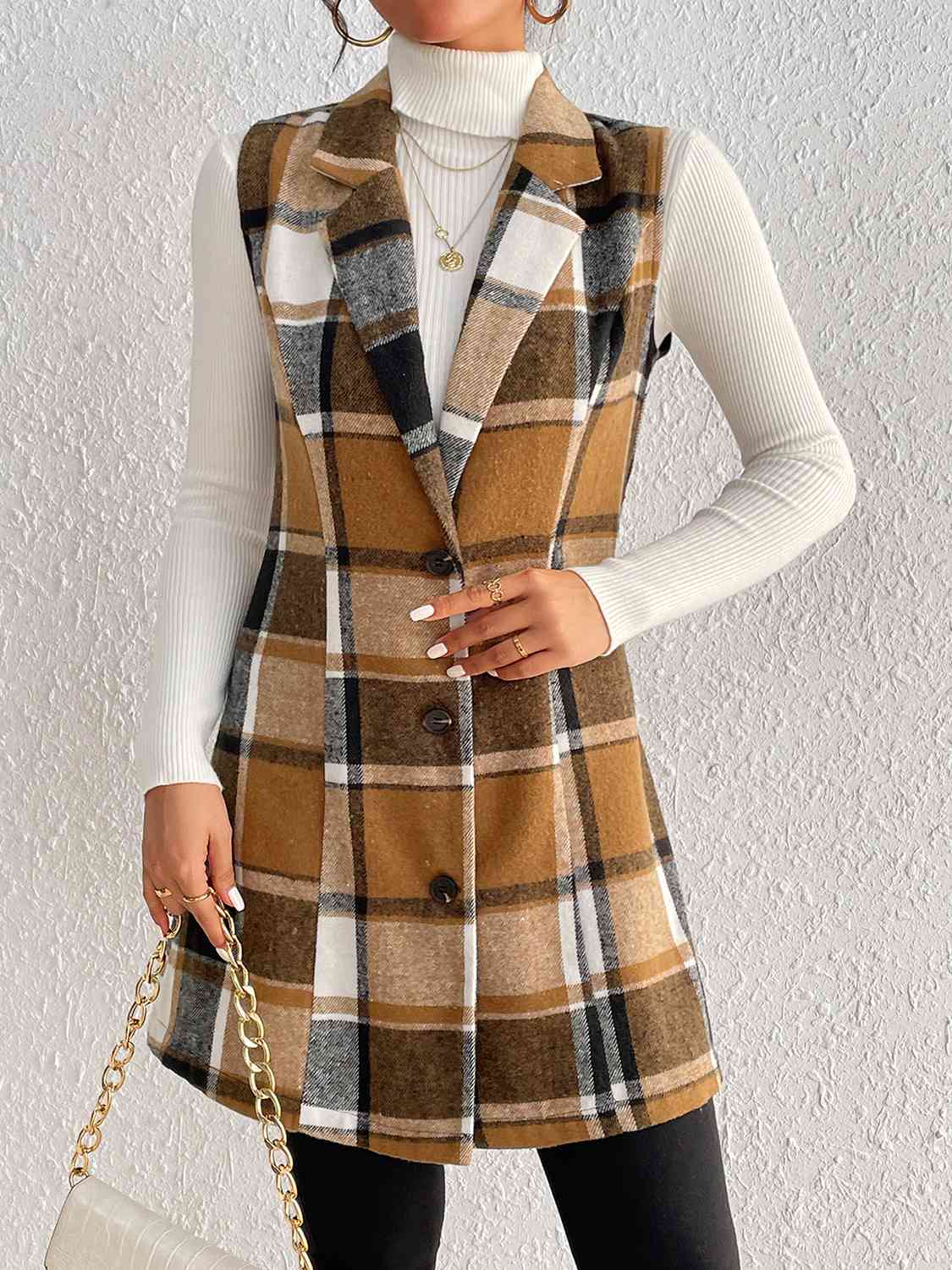 Penelope Plaid Vest