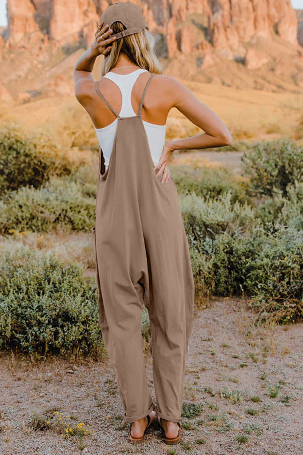 Kelsey V-Neck Sleeveless Jumpsuit