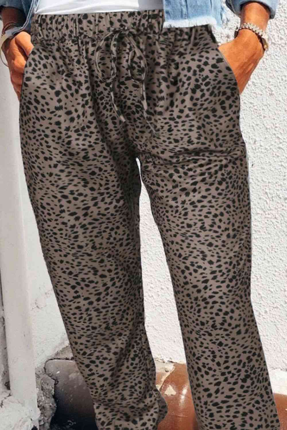 Maddox Leopard Joggers