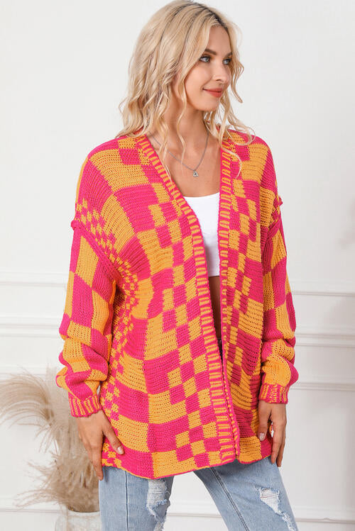 Poppy Checkered Cardigan