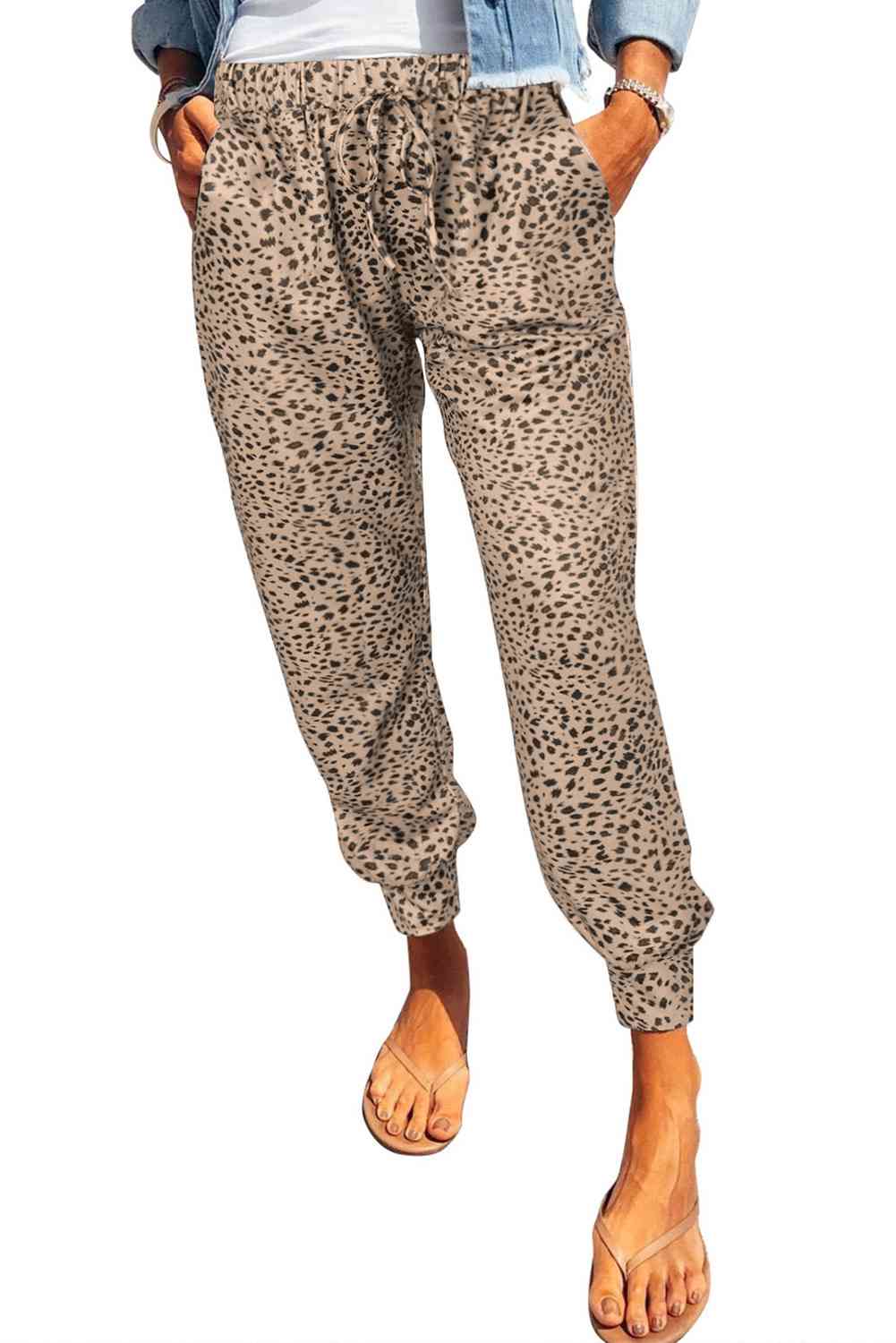 Maddox Leopard Joggers