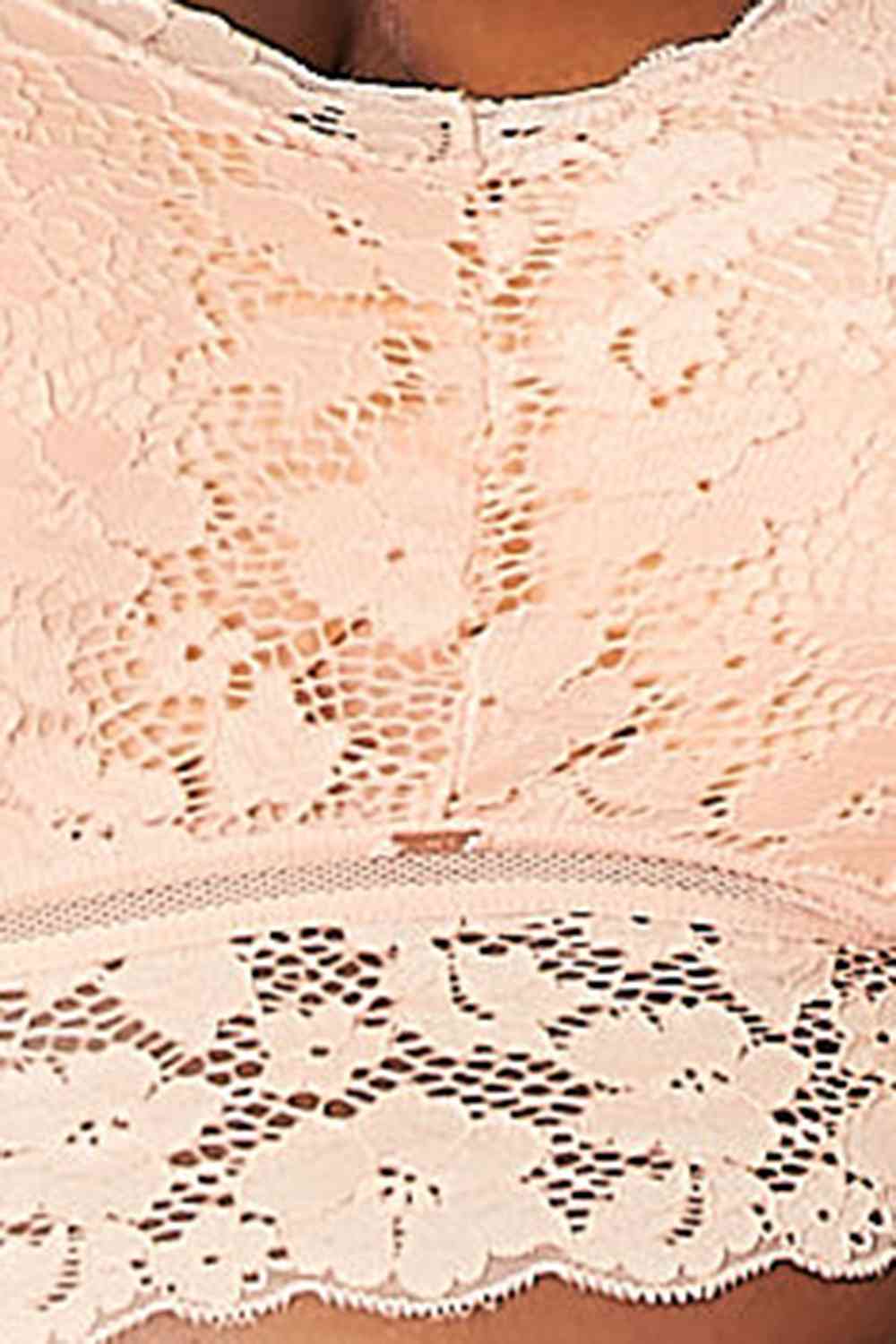 Juliette Lace Bralette  - Light Apricot