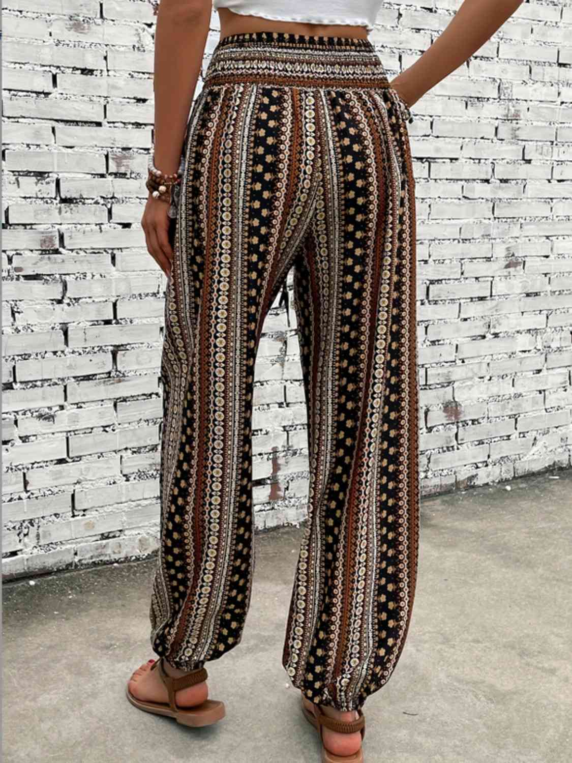 Whitney Printed High Waist Pants