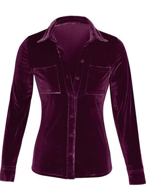 Monica Velvet Blouse