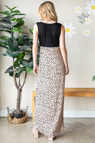 Mellie Animal Print V-Neck  Dress